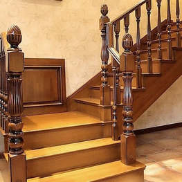 黑胡桃實木樓梯